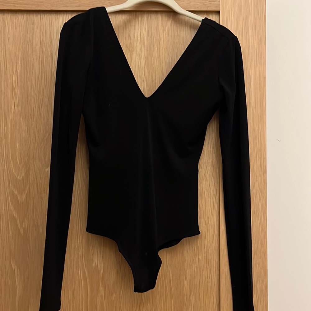 Ballerina style v neck bodysuit from Alice and Olivia